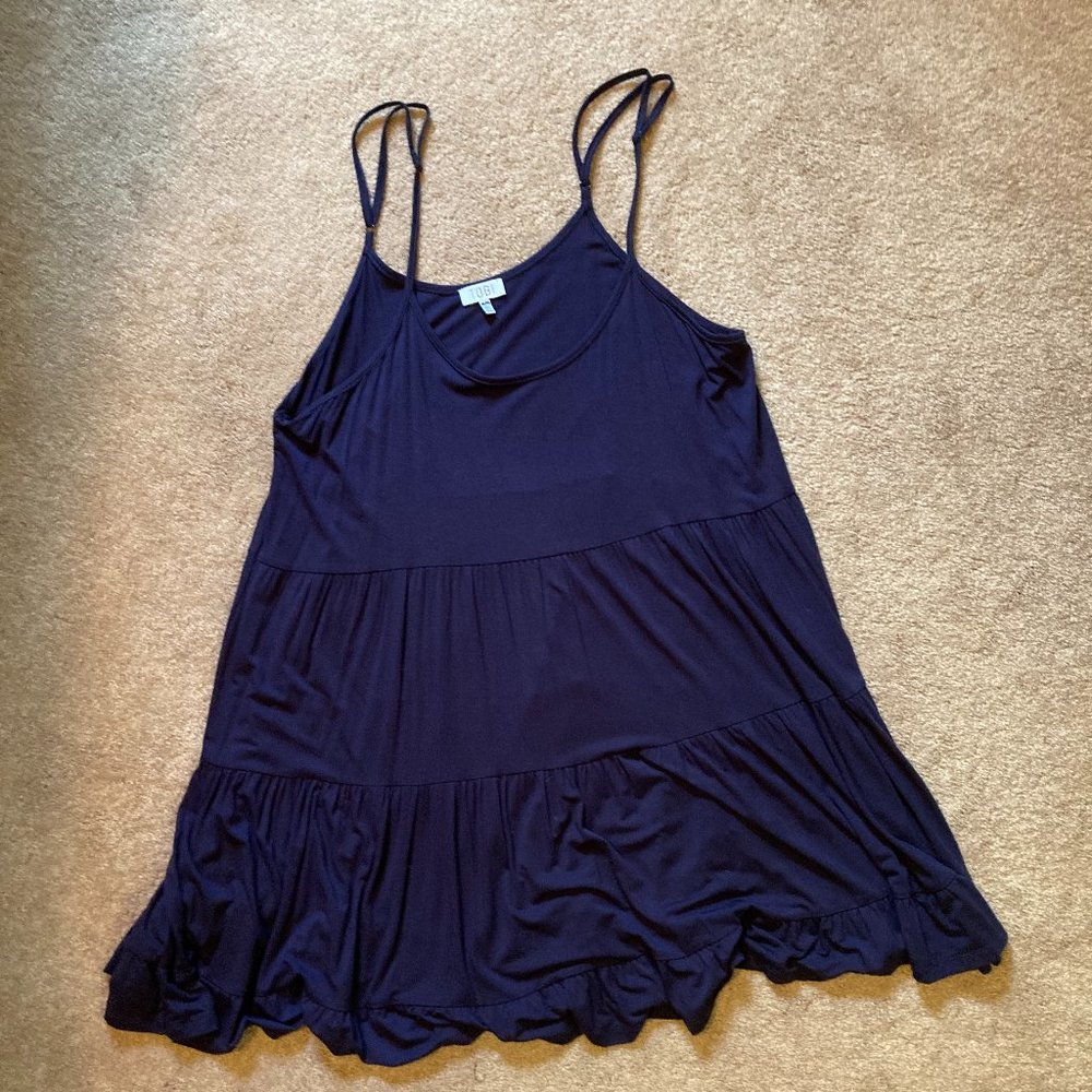 Tobi Tiered Ruffle Dress - Navy Blue 💙💙✨✨